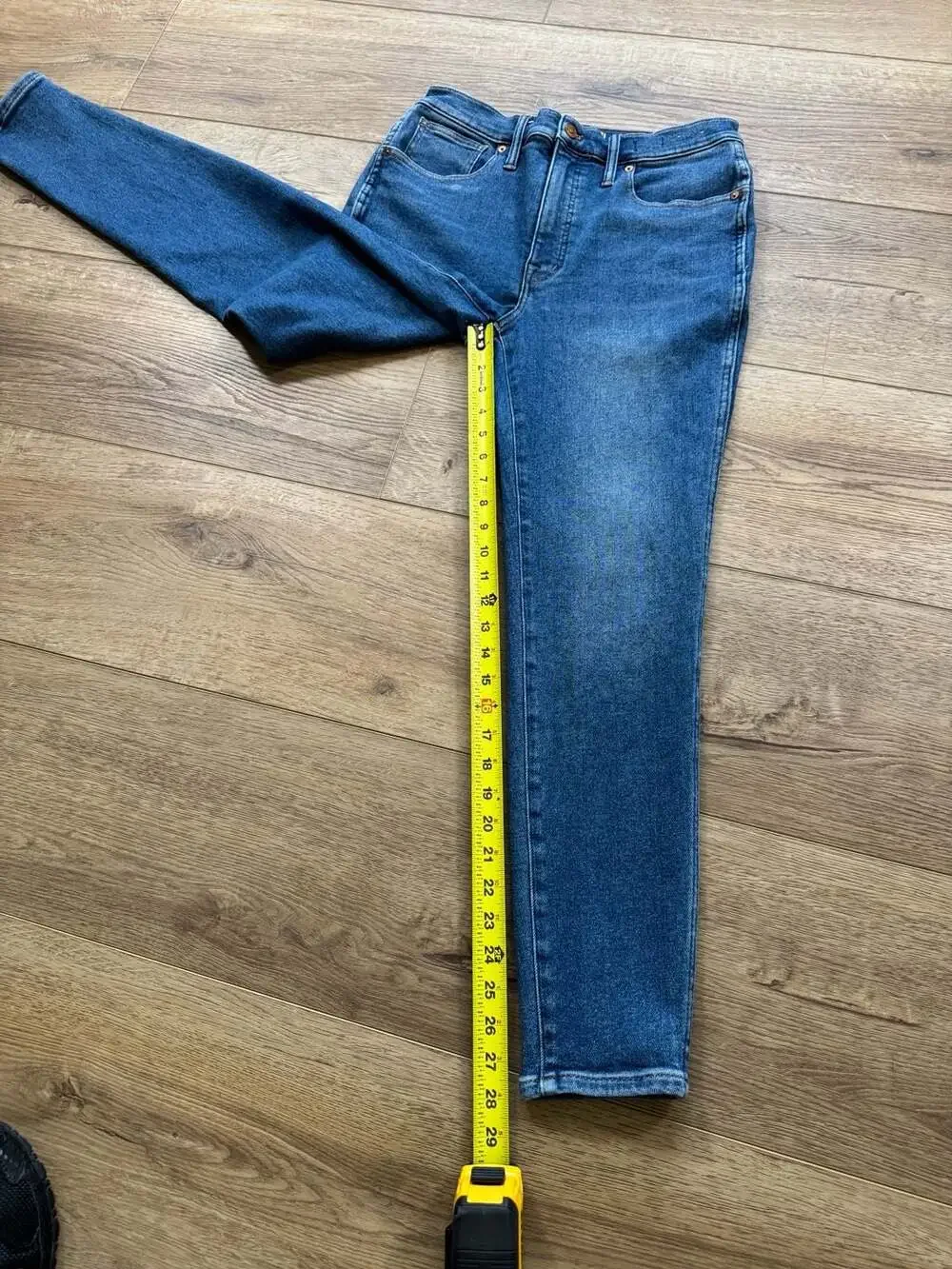 Madewell 10” High Rise Skinny Jeans Size 30 Medium Wash Stretch Denim